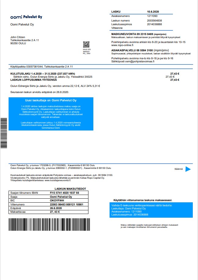  Minol USA business utility bill 